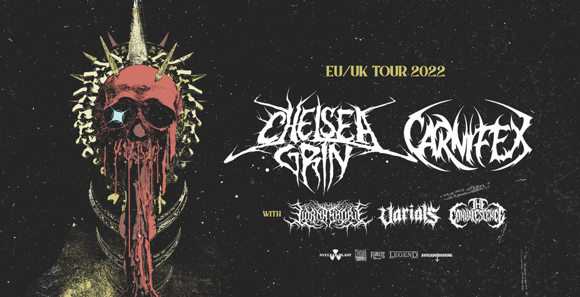 Tickets CARNIFEX, CHELSEA GRIN, Die Show wird vom 20.02.22 auf den 05.12.22 ins Hole44 verlegt. in Berlin