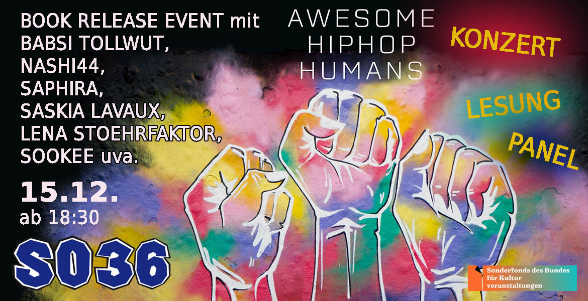 Tickets AWESOME HIPHOP HUMANS, Book Release Event in Berlin