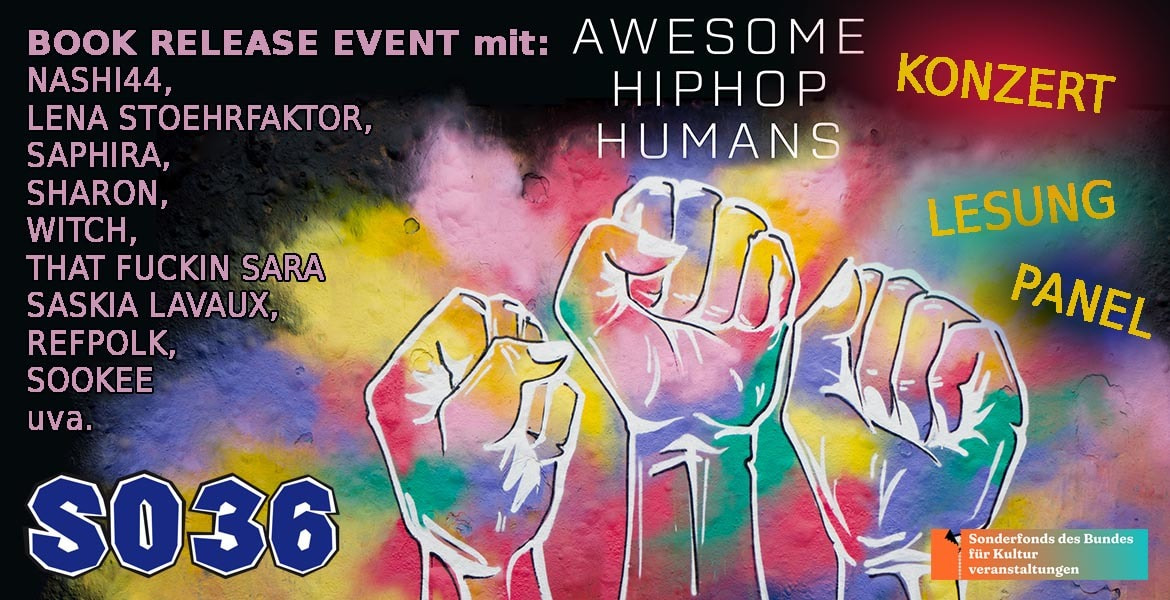 Tickets AWESOME HIPHOP HUMANS, Book Release Event in Berlin