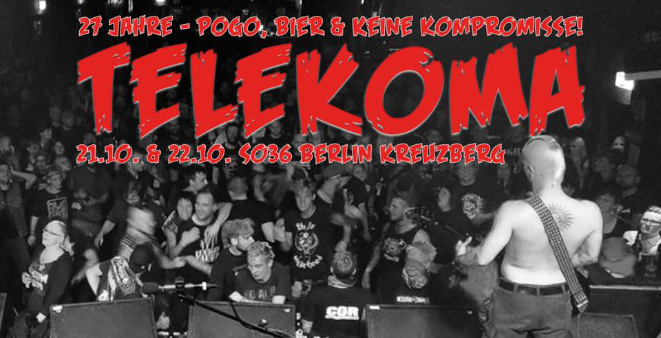 Tickets TELEKOMA - 27 Jahre - Pogo , Bier & keine Kompromisse!, Mit Psychrolutes und Starts in Berlin