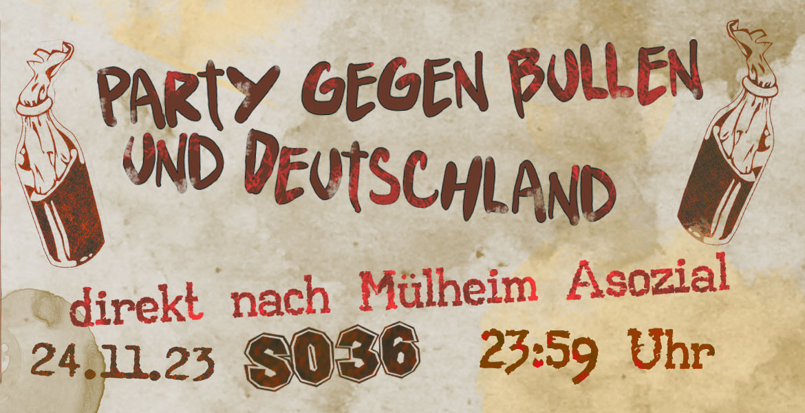 Tickets PARTY GEGEN BULLEN UND DEUTSCHLAND, Punk - Aftershowparty in Berlin