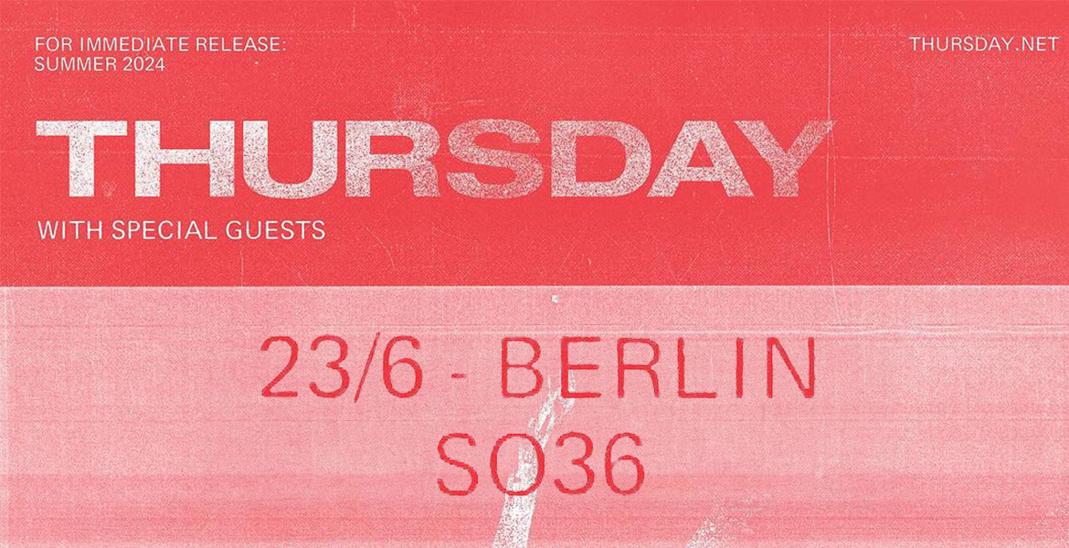 Tickets THURSDAY, Support: PHANTOM BAY & NATE BERGMANN in Berlin