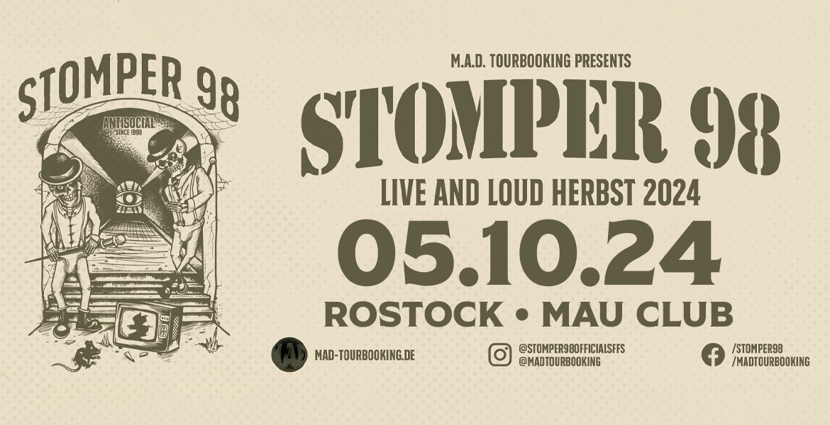 Tickets STOMPER 98, Live and Loud Herbst 2024 in Rostock