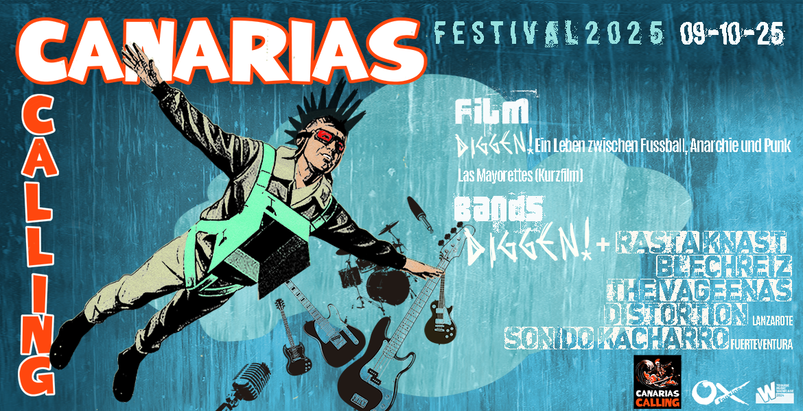 Tickets CANARIAS CALLING FESTIVAL, Diggen&Rastaknast / Blechreiz / The Vageenas / Distortion / Sonido Kacharro in Berlin