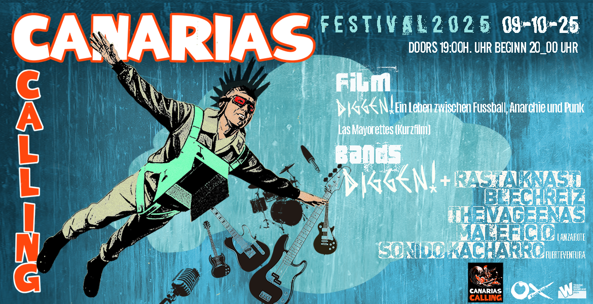 Tickets CANARIAS CALLING FESTIVAL, Diggen&Rastaknast / Blechreiz / The Vageenas / Maleficio / Sonido Kacharro in Berlin