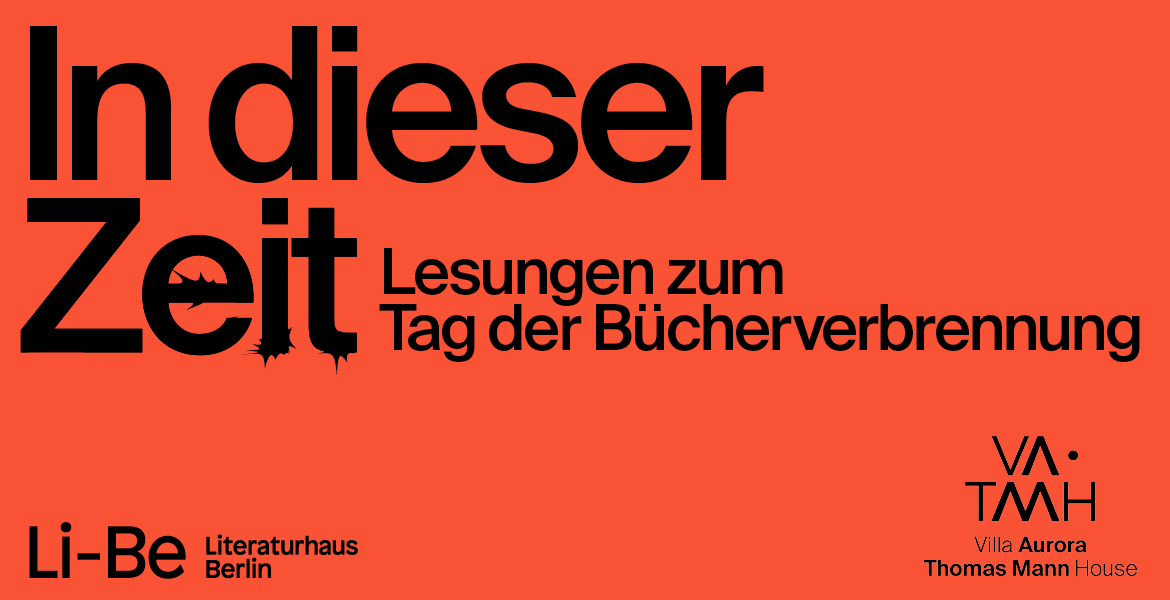 Tickets »IN DIESER ZEIT«, Lesungen zum Tag der Bücherverbrennung in Berlin