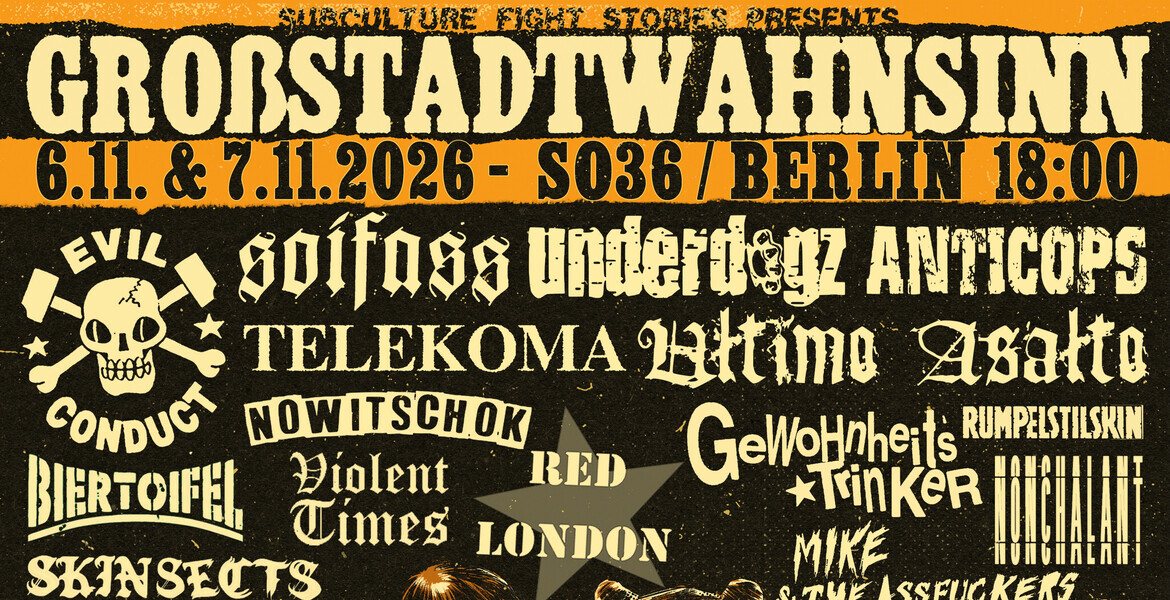 Tickets GROSSSTADTWAHNSINN 2026 - FESTIVALTICKET, + Warm Up im Franken in Berlin