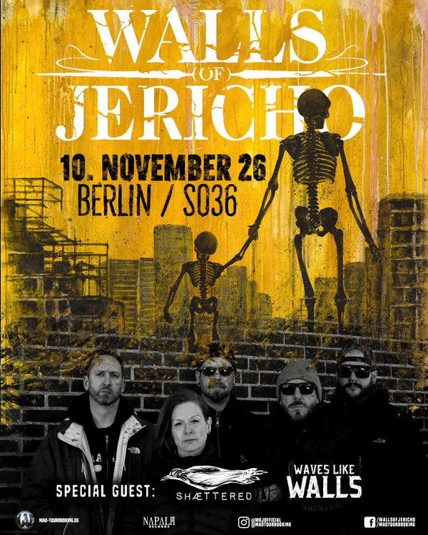 WALLS OF JERICHO, SO36, 10.11.2026